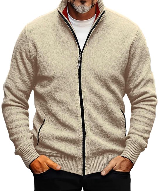 Men's Autumn And Winter Knitted Sweater Cardigan Jacket