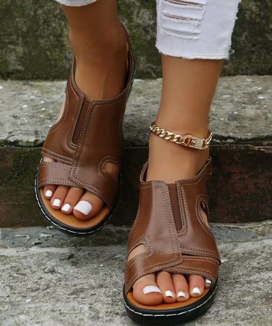 Women's Vintage Open-Toe Sandals