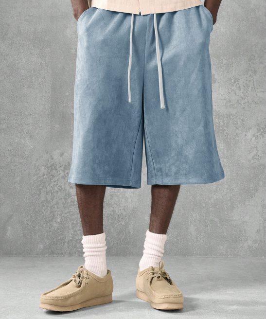 Men's Retro Loose Distressed Shorts