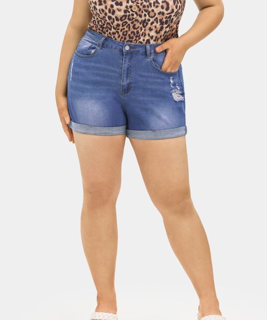 Medium Wash Shorts Jeans